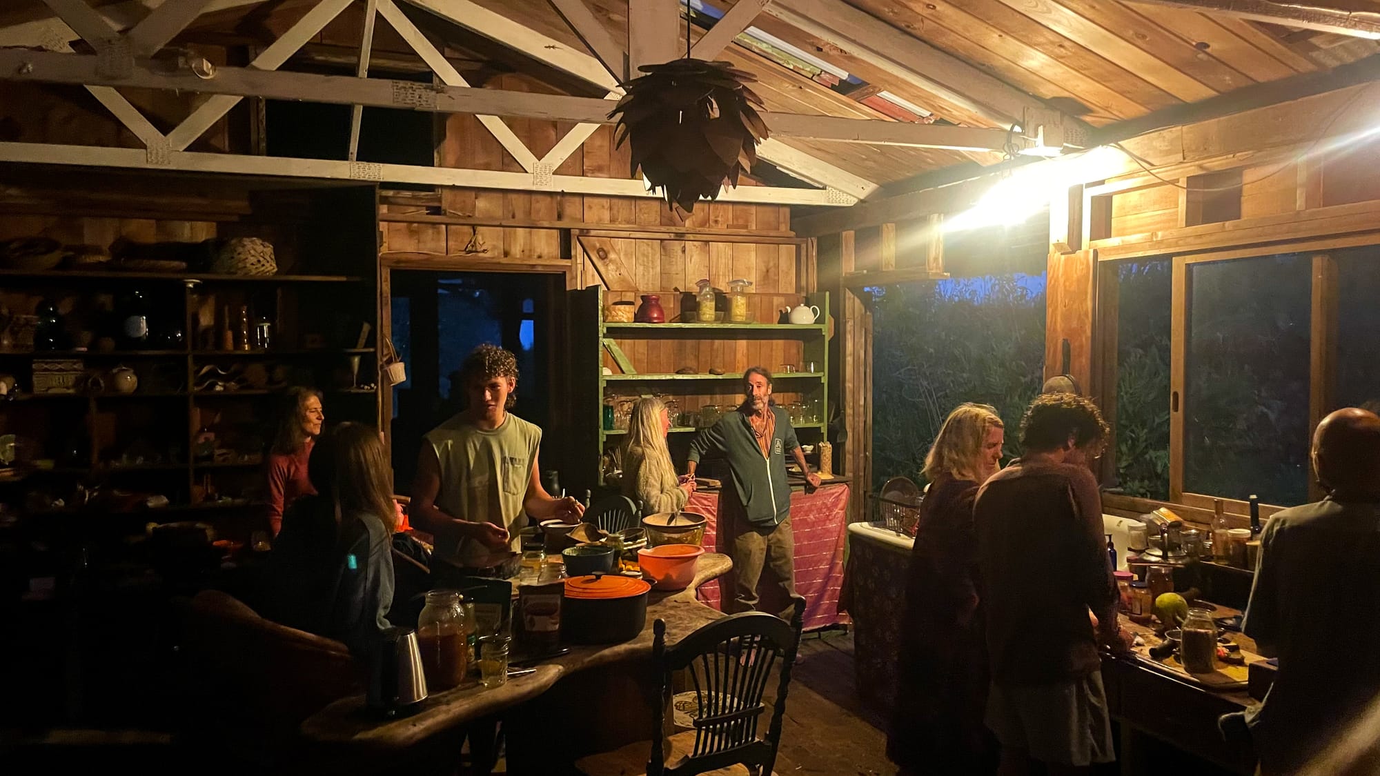 Farm fresh healthy snacks and wonderful conversations before the show